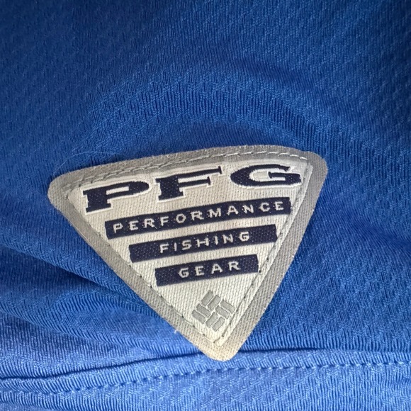 Columbia PFG Men's Low Drag Offshore Polo Shirt XXL Blue Vented Fishing Outdoors - Picture 6 of 13